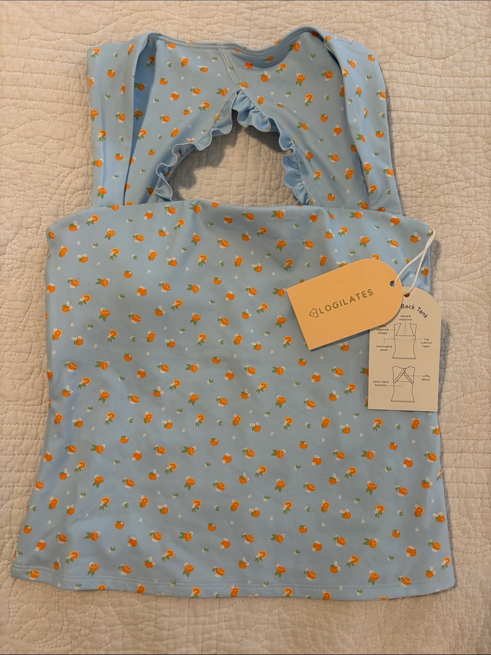 Blogilates Ruffle Back Tank